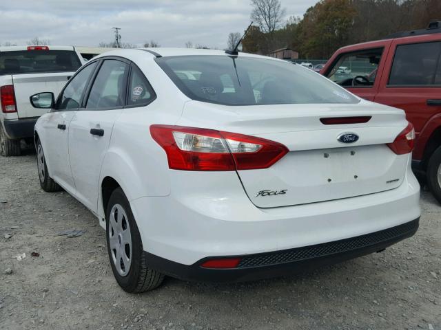 1FADP3E20EL448243 - 2014 FORD FOCUS S WHITE photo 3