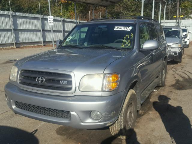 5TDZT34A43S139455 - 2003 TOYOTA SEQUOIA SR SILVER photo 2