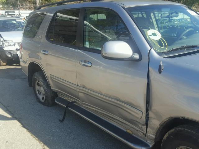 5TDZT34A43S139455 - 2003 TOYOTA SEQUOIA SR SILVER photo 9