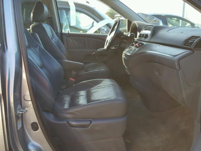 5FNRL38697B035530 - 2007 HONDA ODYSSEY EX SILVER photo 5