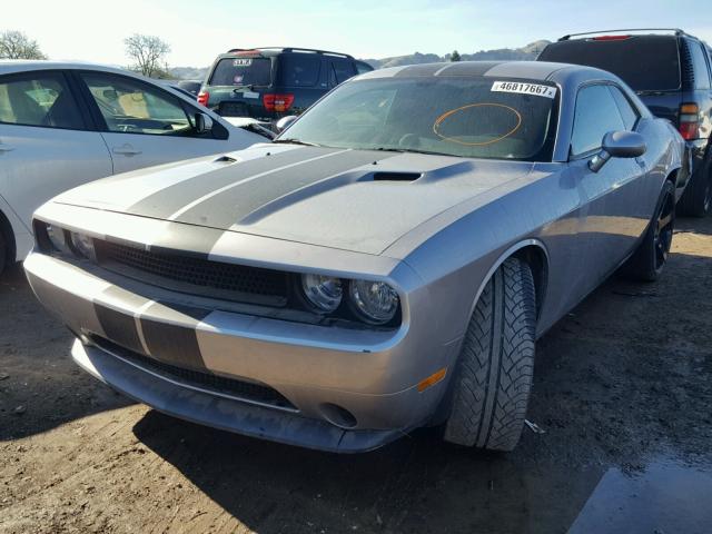 2B3CJ4DGXBH532106 - 2011 DODGE CHALLENGER GRAY photo 2