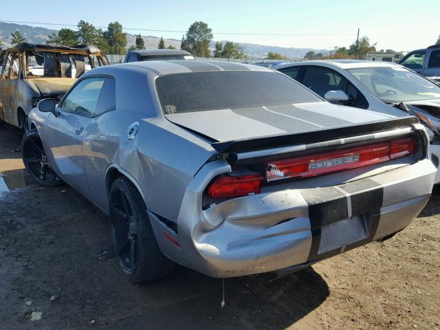 2B3CJ4DGXBH532106 - 2011 DODGE CHALLENGER GRAY photo 3