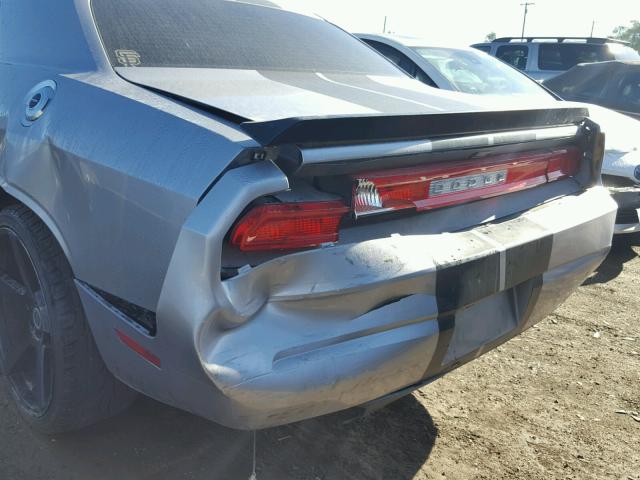 2B3CJ4DGXBH532106 - 2011 DODGE CHALLENGER GRAY photo 9