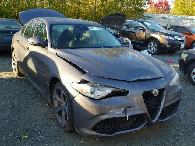 ZARFAEDN4H7534976 - 2017 ALFA ROMEO GIULIA Q4 ნაცრისფერი ფოტო 1