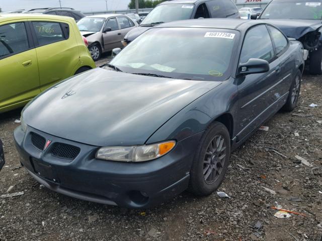 1G2WP12K5YF196430 - 2000 PONTIAC GRAND PRIX GREEN photo 2