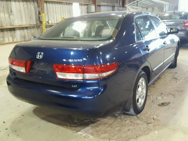 1HGCM56303A080559 - 2003 HONDA ACCORD LX BLUE photo 4