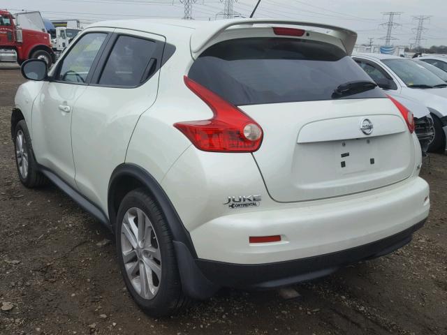 JN8AF5MV9BT021540 - 2011 NISSAN JUKE S WHITE photo 3