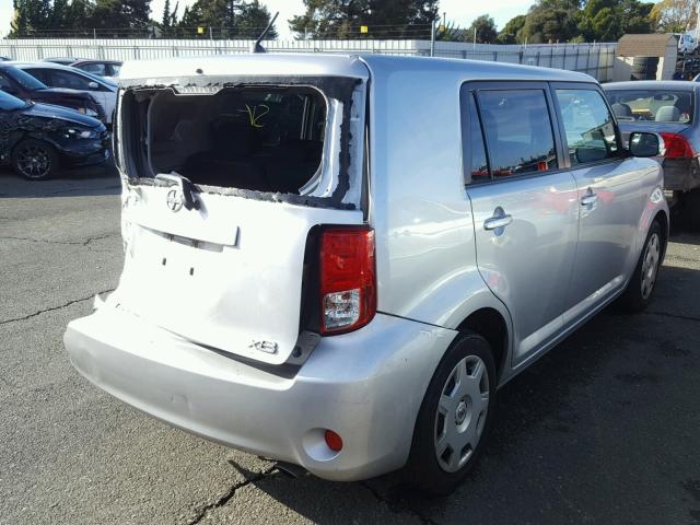 JTLZE4FE5B1141103 - 2011 TOYOTA SCION XB SILVER photo 4