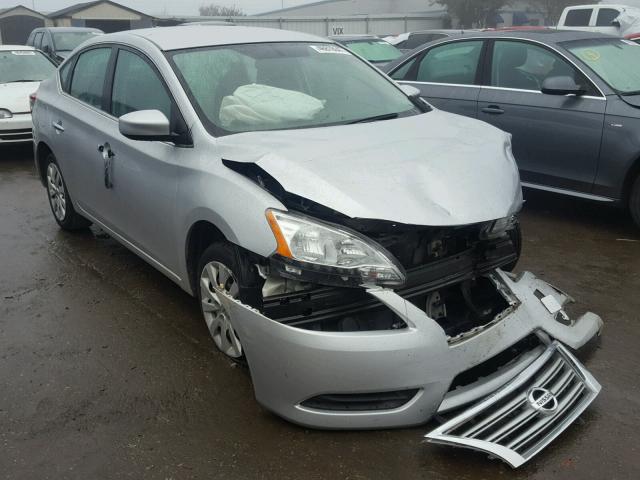 3N1AB7AP8FY250249 - 2015 NISSAN SENTRA S SILVER photo 1