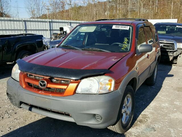 4F2YZ02Z86KM01992 - 2006 MAZDA TRIBUTE I ORANGE photo 2