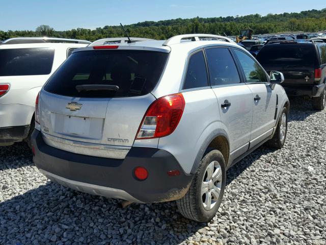 3GNAL2EK0DS601271 - 2013 CHEVROLET CAPTIVA LS SILVER photo 4