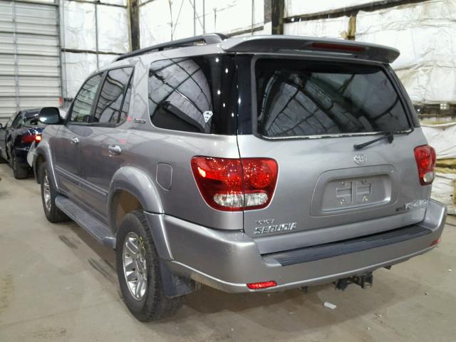 5TDBT48A95S243105 - 2005 TOYOTA SEQUOIA LI SILVER photo 3