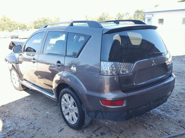 JA4AS3AW3AZ017384 - 2010 MITSUBISHI OUTLANDER CHARCOAL photo 3