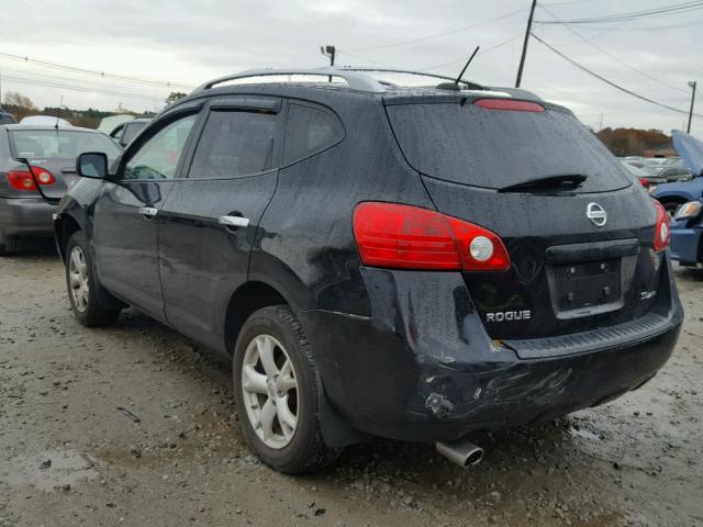 JN8AS5MV4AW609581 - 2010 NISSAN ROGUE S BLACK photo 3