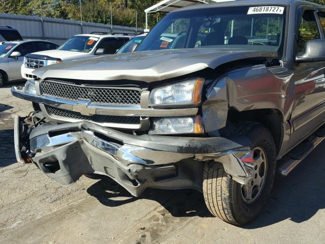 1GCEK19T33E212756 - 2003 CHEVROLET SILVERADO TAN photo 9