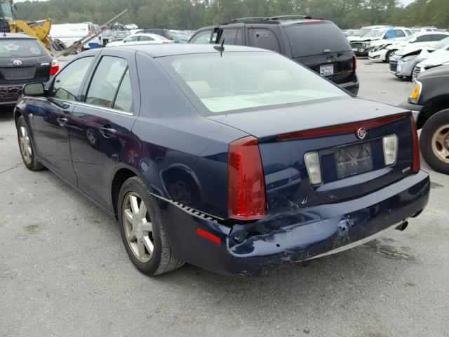 1G6DW677950233777 - 2005 CADILLAC STS BLUE photo 3