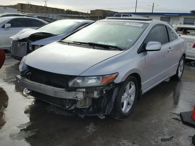 2HGFG12958H577378 - 2008 HONDA CIVIC EXL SILVER photo 2