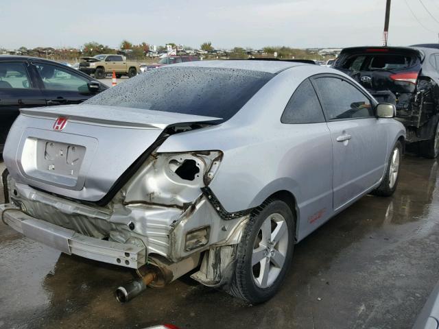 2HGFG12958H577378 - 2008 HONDA CIVIC EXL SILVER photo 4