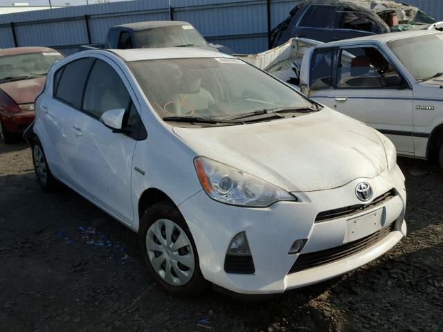 JTDKDTB32D1049156 - 2013 TOYOTA PRIUS C WHITE photo 1