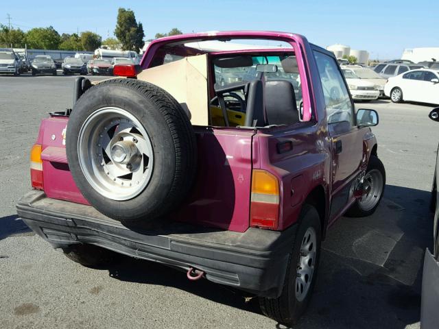 2CNBE1865R6934566 - 1994 GEO TRACKER PINK photo 4