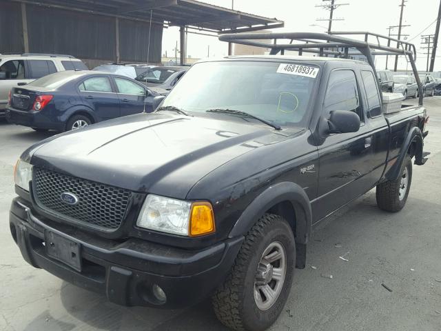 1FTYR14VX2PB26753 - 2002 FORD RANGER SUP BLACK photo 2