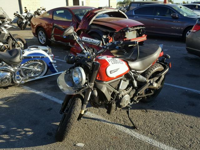 ML015ANMXGT008896 - 2016 DUCATI SCRAMBLER RED photo 2