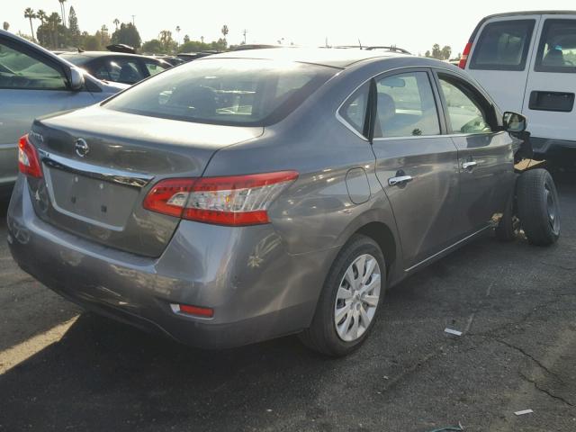 3N1AB7AP8FY330330 - 2015 NISSAN SENTRA S GRAY photo 4