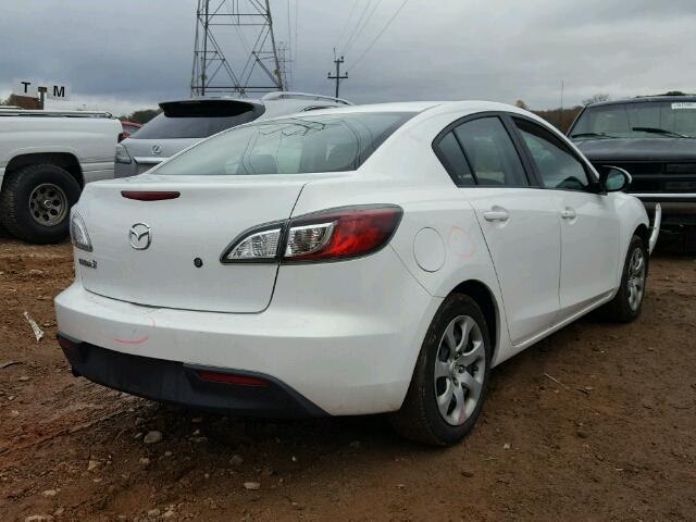 JM1BL1UG7B1477180 - 2011 MAZDA 3 I WHITE photo 4