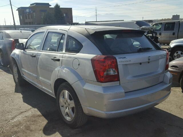 1B3HB48B27D262763 - 2007 DODGE CALIBER SX SILVER photo 3