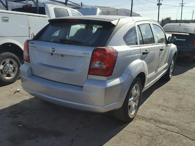 1B3HB48B27D262763 - 2007 DODGE CALIBER SX SILVER photo 4