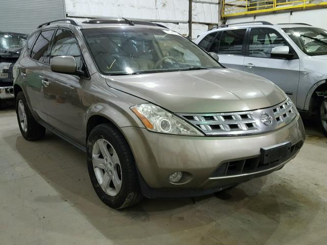 JN8AZ08W03W229030 - 2003 NISSAN MURANO SL GOLD photo 1