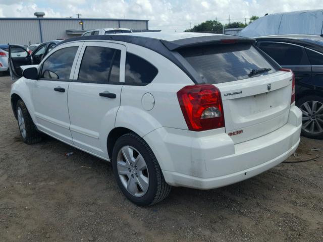 1B3HB48B27D526533 - 2007 DODGE CALIBER SX WHITE photo 3