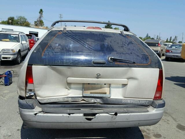 1MEBP88U4GG642604 - 1986 MERCURY SABLE GOLD photo 9