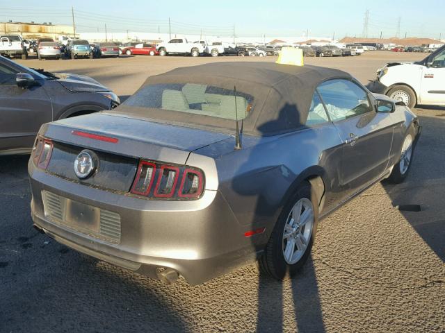 1ZVBP8EM5E5250422 - 2014 FORD MUSTANG GRAY photo 4