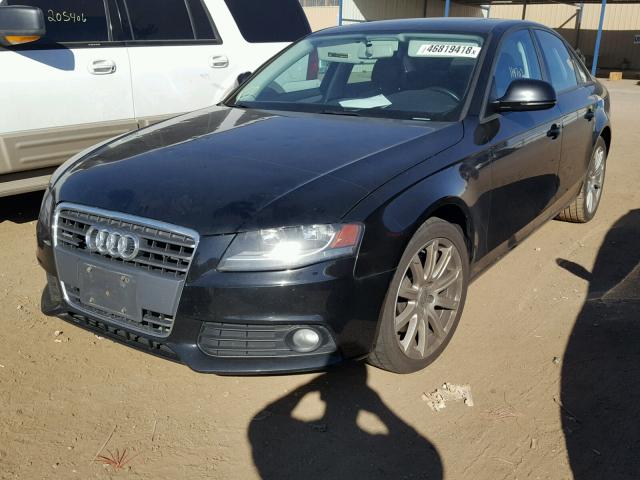 WAULF78K49N054800 - 2009 AUDI A4 2.0T QU BLACK photo 2