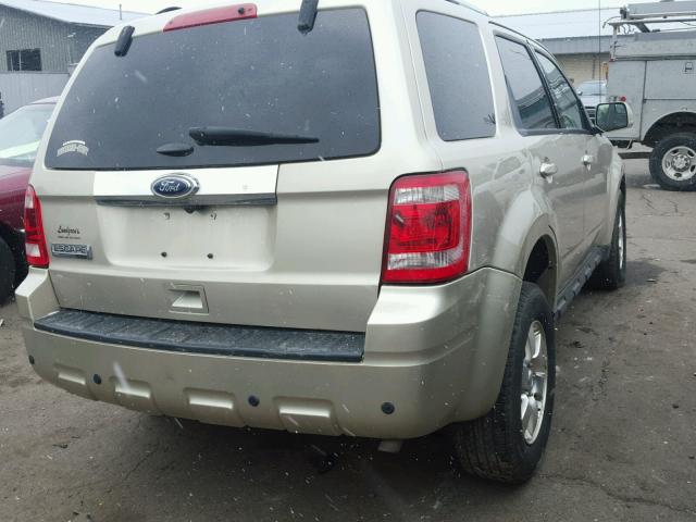 1FMCU9E76CKB31594 - 2012 FORD ESCAPE LIM BEIGE photo 4