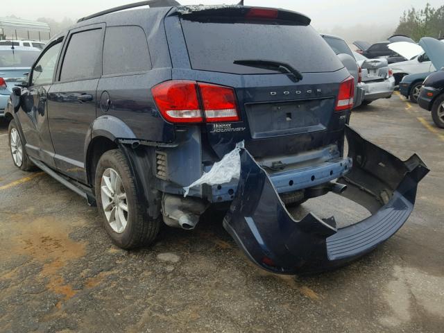 3C4PDCBG9ET267498 - 2014 DODGE JOURNEY SX BLUE photo 3