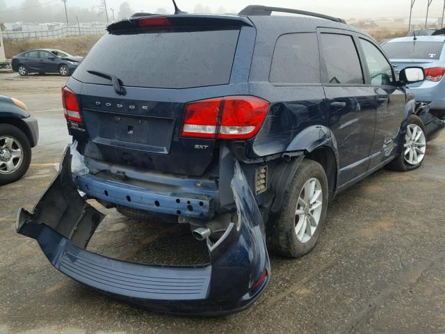 3C4PDCBG9ET267498 - 2014 DODGE JOURNEY SX BLUE photo 4