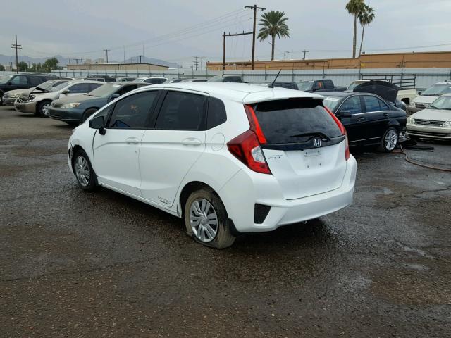 3HGGK5G59GM703449 - 2016 HONDA FIT LX WHITE photo 3