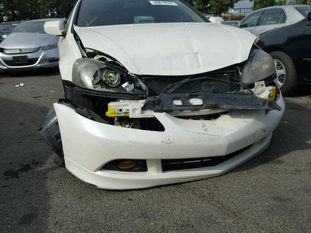 JH4DC53036S000751 - 2006 ACURA RSX TYPE-S WHITE photo 9