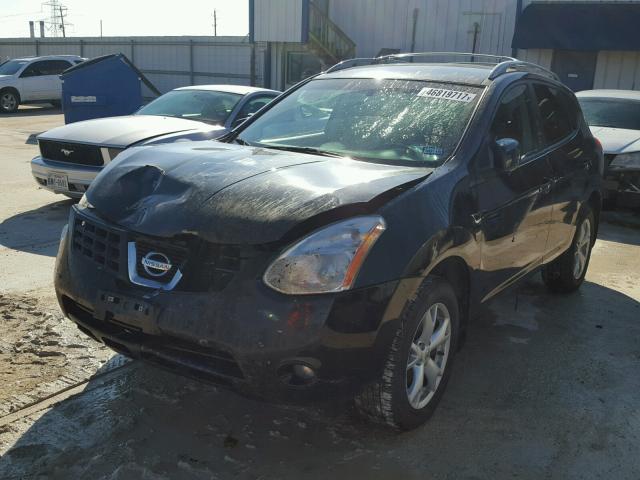 JN8AS58T18W302310 - 2008 NISSAN ROGUE S BLACK photo 2