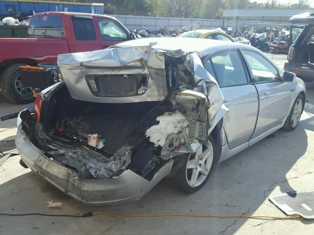 19UUA66205A046313 - 2005 ACURA TL SILVER photo 4