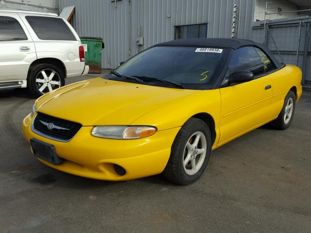 3C3EL45H9XT593801 - 1999 CHRYSLER SEBRING JX YELLOW photo 2