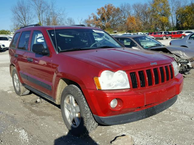 1J4GS48K96C224777 - 2006 JEEP GRAND CHER RED photo 1