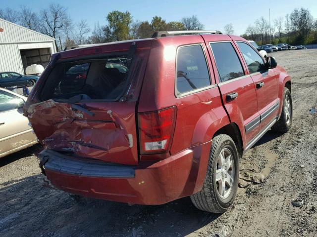 1J4GS48K96C224777 - 2006 JEEP GRAND CHER RED photo 4