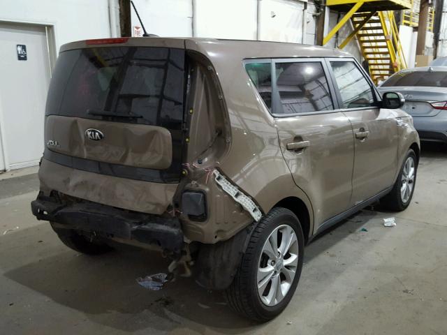 KNDJP3A59E7059400 - 2014 KIA SOUL + BROWN photo 4