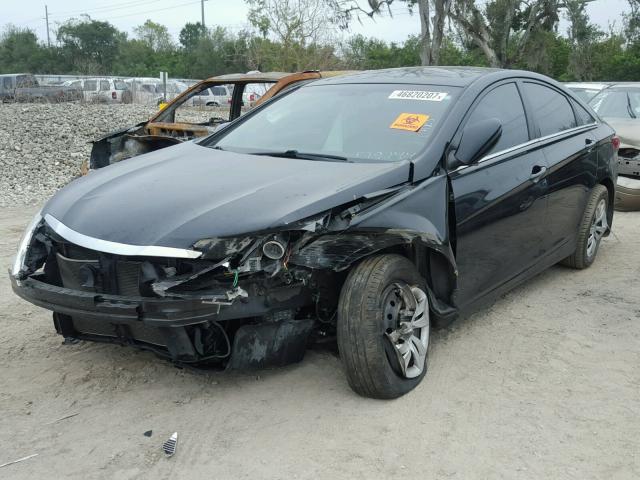 5NPEB4AC0BH179744 - 2011 HYUNDAI SONATA GLS BLACK photo 2