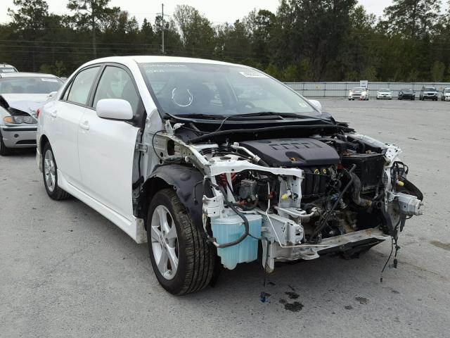 5YFBU4EE5DP218245 - 2013 TOYOTA COROLLA BA WHITE photo 1