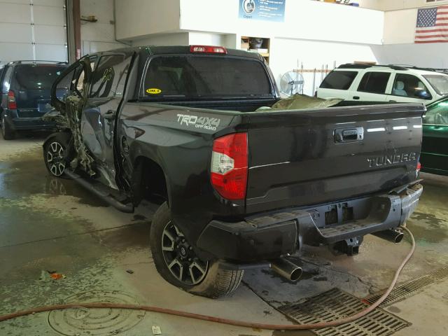 5TFHY5F11EX411866 - 2014 TOYOTA TUNDRA CRE BLACK photo 3