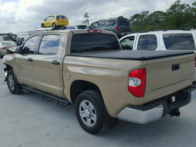 5TFDW5F17HX615760 - 2017 TOYOTA TUNDRA CRE BEIGE photo 3